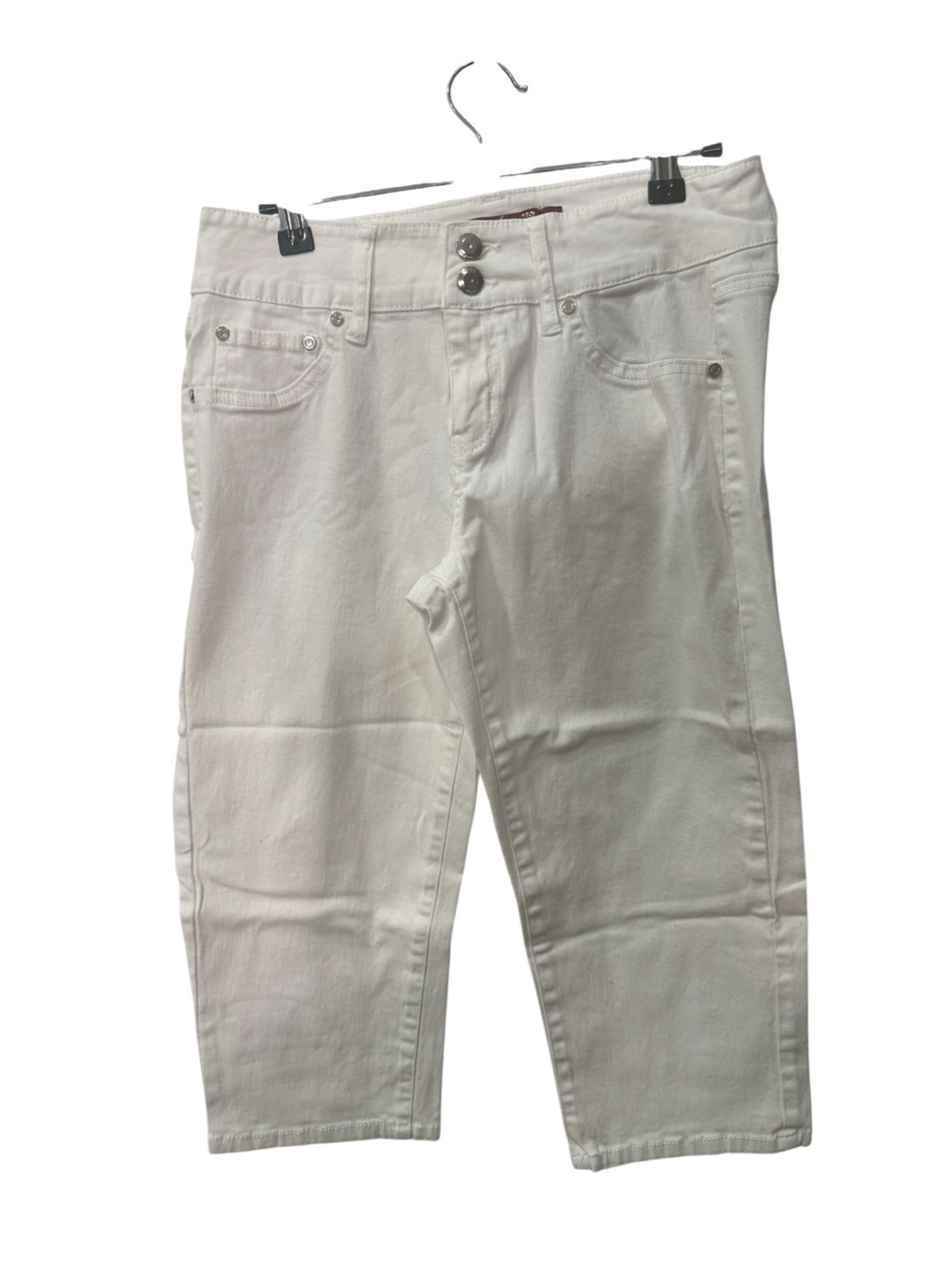 One 5 One White Women’s Mid-Rise Stretch capris Jeans size 6